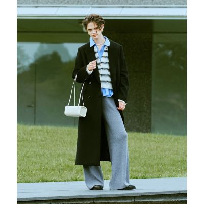 カシミヤ混ロングチェスターコート | allureville (Women