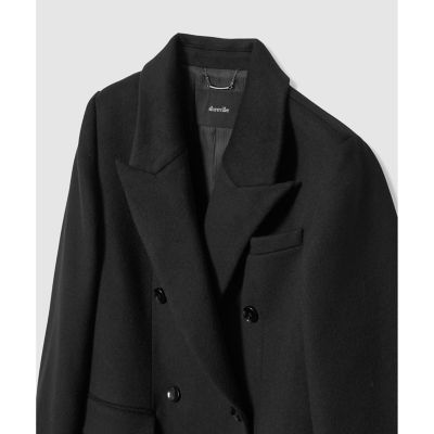 カシミヤ混ロングチェスターコート | allureville (Women