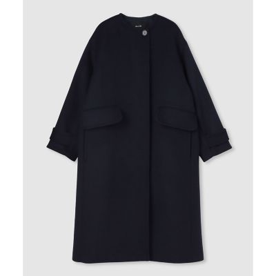 Wビーバーノーカラーコクーンコート | allureville (Women