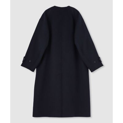 Wビーバーノーカラーコクーンコート | allureville (Women