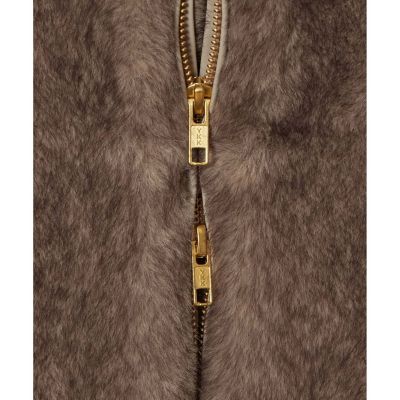 フェイクミンクファーフーディーブルゾン | allureville (Women