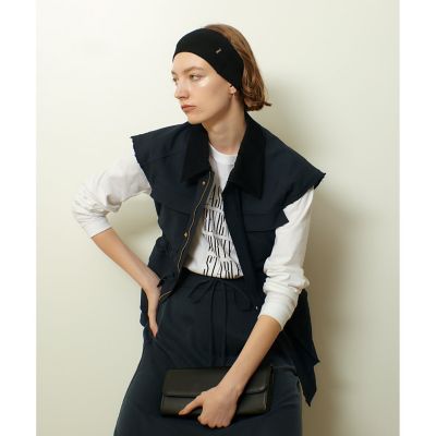 allureville アルアバイル ダブルクロスドレープジレ 25SS 新品 allureville｜ダブルクロスドレープジレ | Rakuten Fashion(楽天
