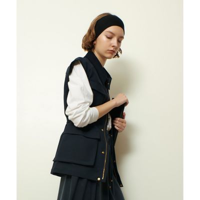 allureville アルアバイル ダブルクロスドレープジレ 25SS 新品 ダブルクロスドレープジレ|allureville OFFICIAL SITE / ONLINE