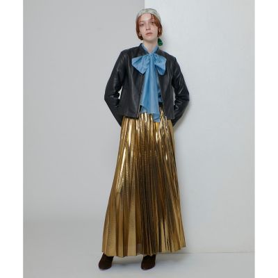 ❤❤期間限定❤❤【伊太利屋】柔らか❤❤セーブルお襟❤❤ライダース❤イタリー製❤❤ 伊太利屋 イタリヤ（7）ハイネックデザインカットソー 襟元ビーズ装飾