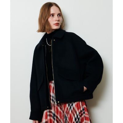 ウールモッサステンカラーブルゾン | allureville (Women