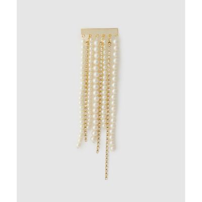 ＜allureville (Women)＞ＷＥＥＰＩＮＧ　ＲＥＳＩＮ　ＰＥＡＲＬブローチ