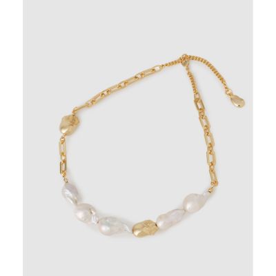 ＜allureville (Women)＞淡水パールチェーンネックレス