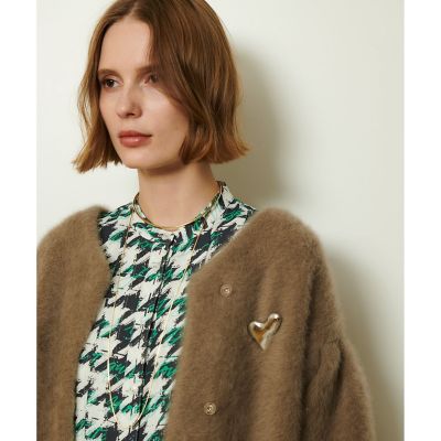 ＜allureville (Women)＞ハートモチーフブローチ