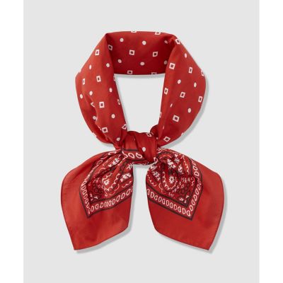 allureville (Women)/アルアバイル バンダナスカーフ 43レッド スカーフ・ショール【三越伊勢丹/公式】