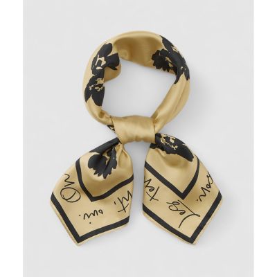 allureville (Women)/アルアバイル スケッチフラワースカーフ 12Lベージュ スカーフ・ショール【三越伊勢丹/公式】