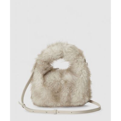 allureville (Women)/アルアバイル ヘアリーミニ ハンドバッグ 04アイボリー 【三越伊勢丹/公式】