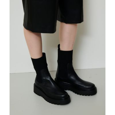 CORSO ROMA 9 サイドゴアショートブーツ 36 黒 美品 CORSO ROMA,9（コルソローマ ノーヴェ） ブーツ 「CORSO ROMA，9