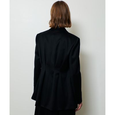 新品未使用　allureville ダブルブレストジャケット ブラック バックタックダブルブレストジャケット | allureville (Women