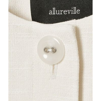 ミックスツイードノーカラージャケット | allureville (Women