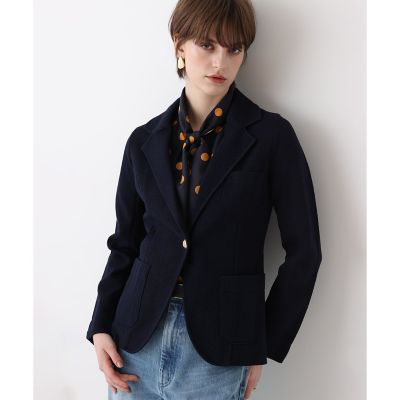 ＜allureville (Women)＞カノコストレッチニットジャケット