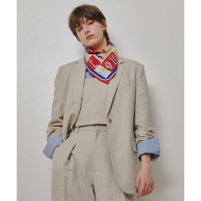 ＜allureville (Women)＞シャークスキンシングルオーバージャケット