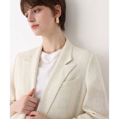 ＜allureville (Women)＞トリッカーカラミダブルジャケット