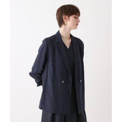 [アウール] リンクスニットストライプジャケット Amazon | [アウール] リンクスニットストライプジャケット | コート