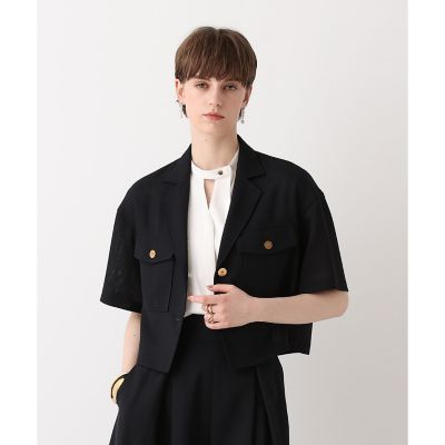 ＜allureville (Women)＞カラミショートジャケット