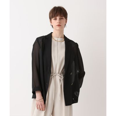 ＜allureville (Women)＞ワルツシアーオーガンジャケット