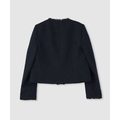 ツイードノーカラージャケット | allureville (Women)/アルアバイル