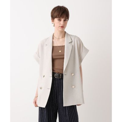 【美品／2025年5月発売】SHENERY フレンチスリーブメッシュジャケット ◇スラブメッシュフレンチスリーブジャケット | allureville (Women