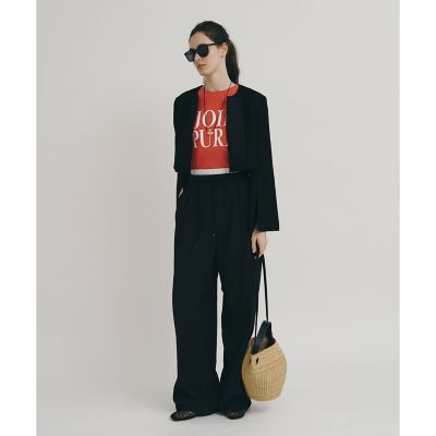 美品 ダイアグラム 定価3万 イレギュラースリーブジャケット ノーカラー ボレロ ノーカラーボレロジャケット | allureville (Women)/アルアバイル