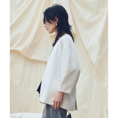 ATELIER Line】ダブルクロスカラーレスジャケット