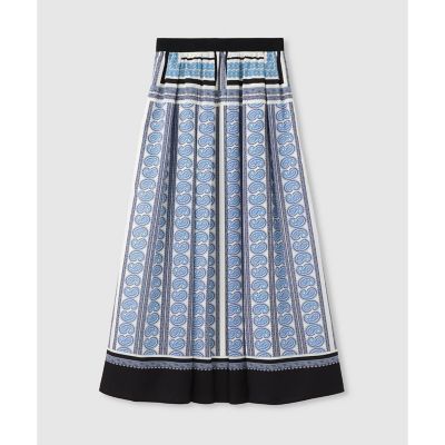 ＜allureville (Women)＞ＯＦＦＩＣＩＮＡペイズリースカート