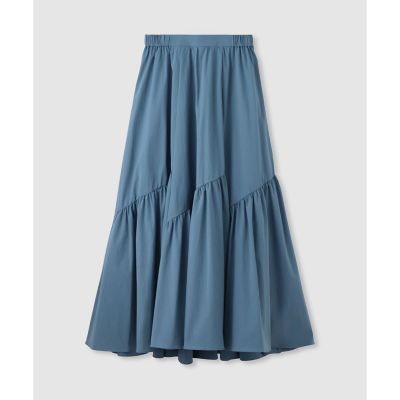 ＜allureville (Women)＞◇バイヤス切替ギャザースカート