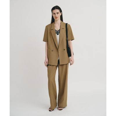 ＜allureville (Women)＞ウェストタックデザインパンツ