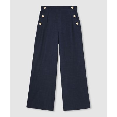 ＜allureville (Women)＞デニムライクマリンパンツ