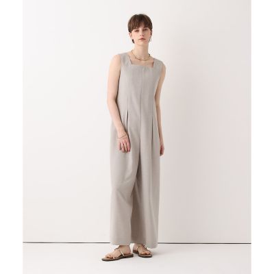 ＜allureville (Women)＞リネンライクスクエアオールインワン