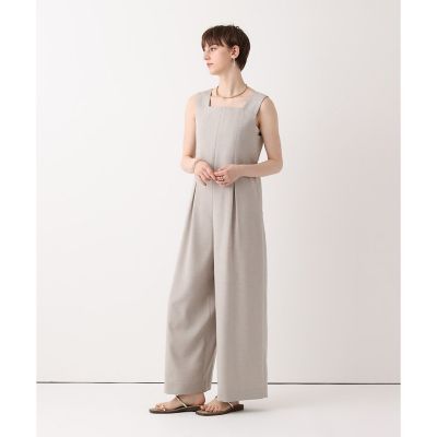極美品✤定価23100円✤UNITED ARROWS✤リネンライクオールインワン リネンライクスクエアオールインワン | allureville (Women