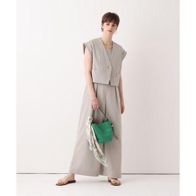 リネンライクスクエアオールインワン | allureville (Women