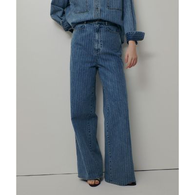 ＜allureville (Women)＞デニムバギーパンツ