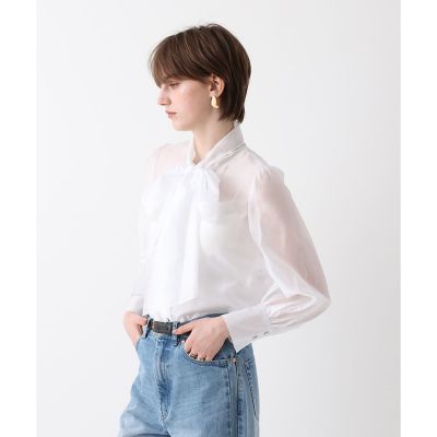 美品　オーガンザボウブラウス オーガンザボウブラウス | allureville (Women)/アルアバイル | 三越