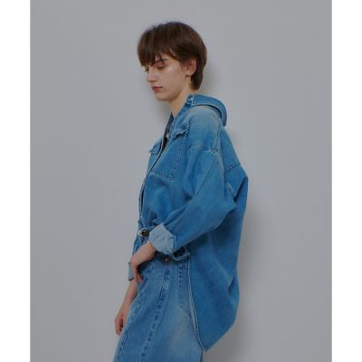 バックレイヤードデニムシャツ | allureville (Women)/アルアバイル