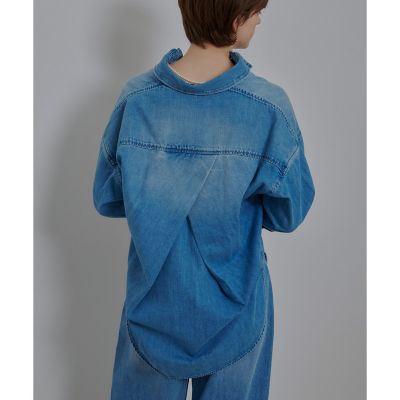 バックレイヤードデニムシャツ | allureville (Women)/アルアバイル