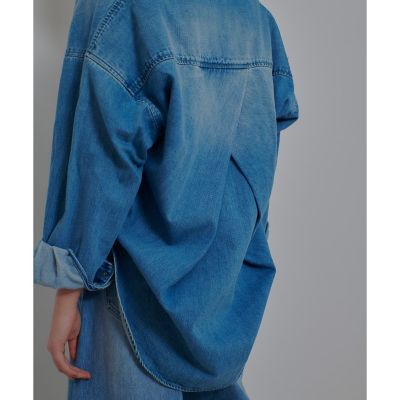 バックレイヤードデニムシャツ | allureville (Women)/アルアバイル