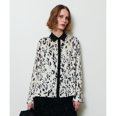 ＜allureville (Women)＞ＯＦＦＩＣＩＮＡバックプリーツブラウス