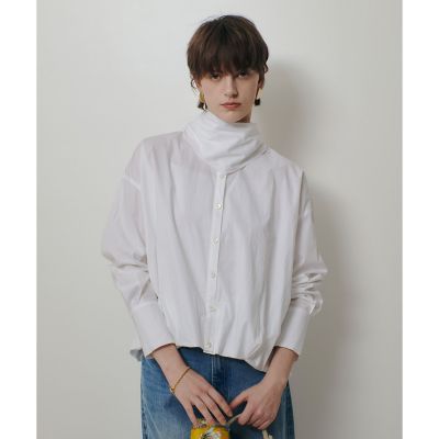 スカーフ付バルーンシャツ | allureville (Women)/アルアバイル | 三越