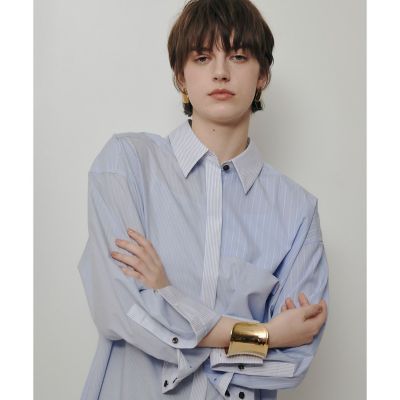 ＜allureville (Women)＞クレイジーストライプシャツ