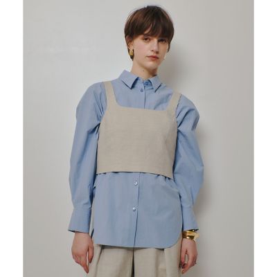 ＜allureville (Women)＞バレルスリーブシャツ