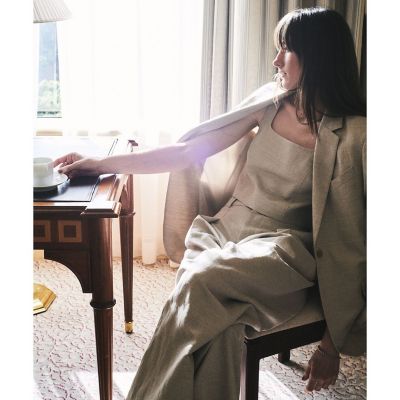 ＜allureville (Women)＞シャークスキンショートジレ