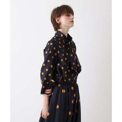 LOUIS VUITTON★シルクポルカドットブラウス34★インナー付40万 ポルカドットブラウス | allureville (Women)/アルアバイル | 三越