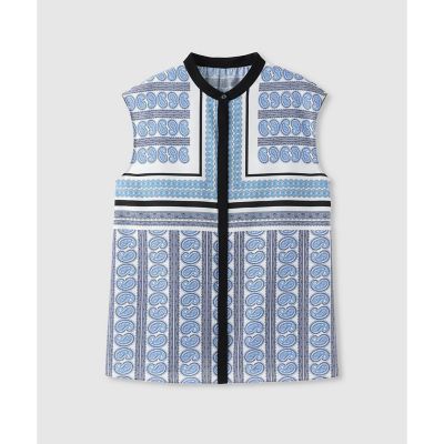 ＜allureville (Women)＞ＯＦＦＩＣＩＮＡペイズリーブラウス