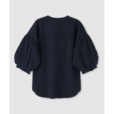 【新品】allureville　シャセパフスリーブブラウス　ネイビー シャセパフスリーブブラウス | allureville (Women)/アルアバイル