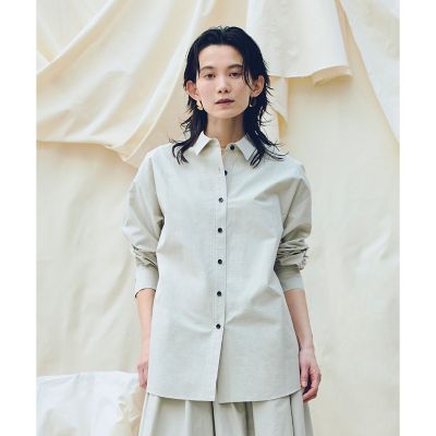 ＜allureville (Women)＞【ＡＴＥＬＩＥＲ　Ｌｉｎｅ】タイプライターロングシャツ