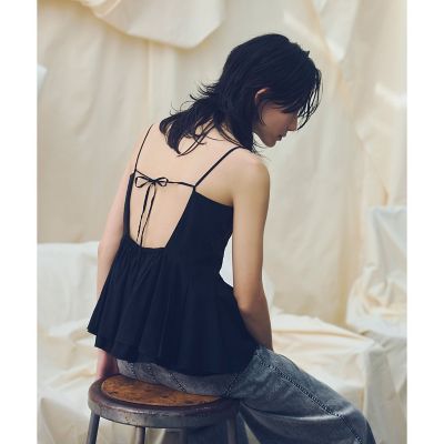 ＜allureville (Women)＞【ＡＴＥＬＩＥＲ　Ｌｉｎｅ】リライムローンペプラムキャミソール